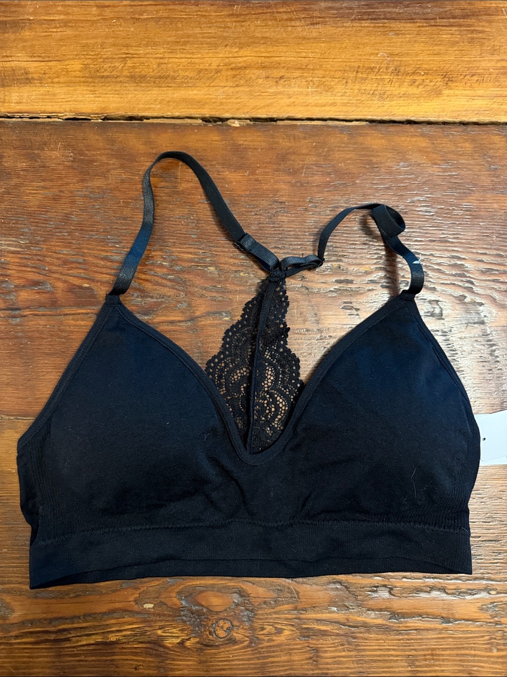 Black Lace-Back Bralette